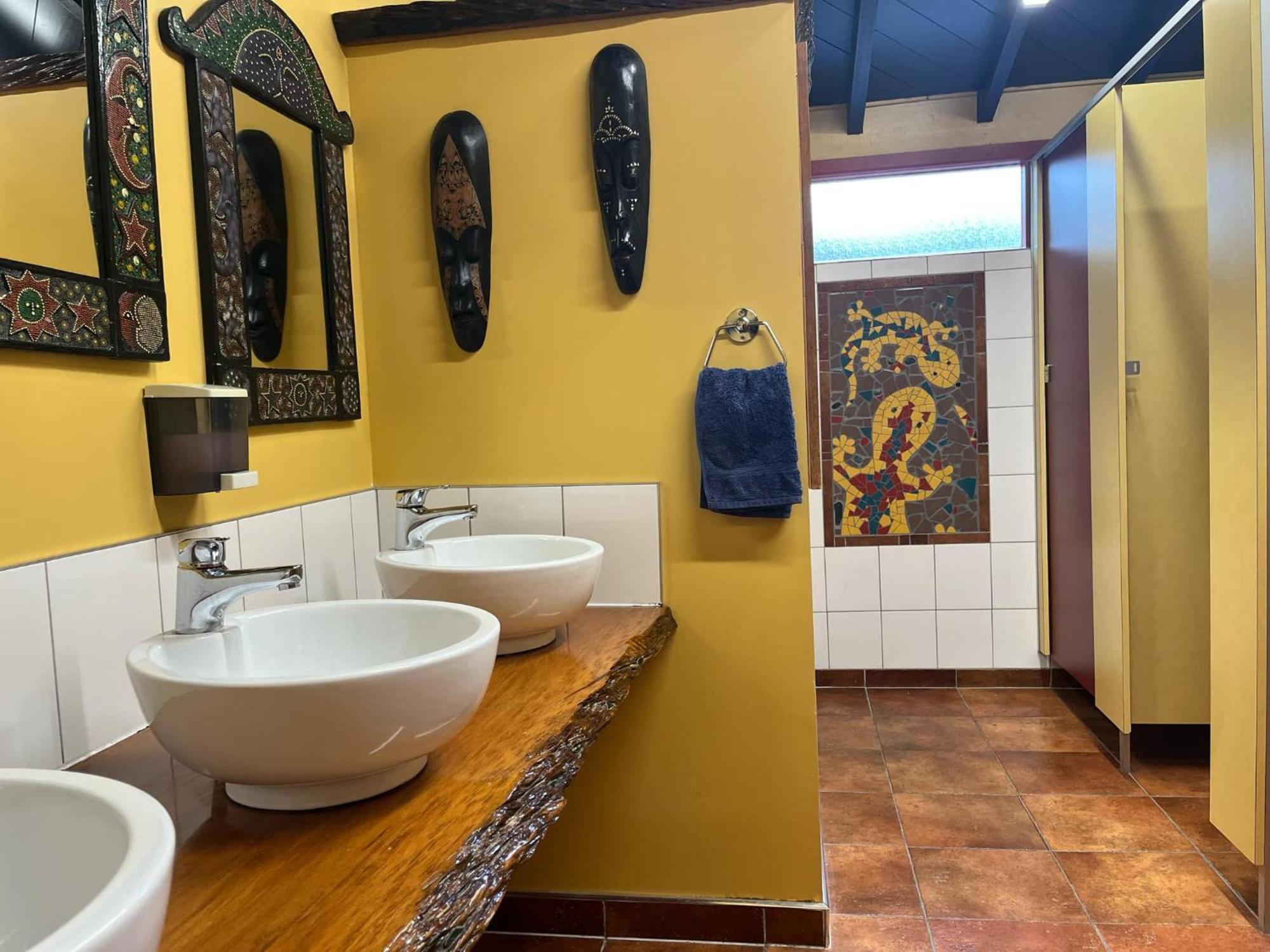 โกลบอล วิลเลจ ทราเวลเลอร์ ลอดจ์ Hostel เกรย์เมาท์ ภายนอก รูปภาพ The bathroom at the African House